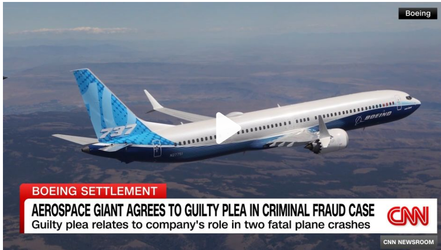 Boeing menipu AS dan melakukan 'tamparan di pergelangan tangan'.